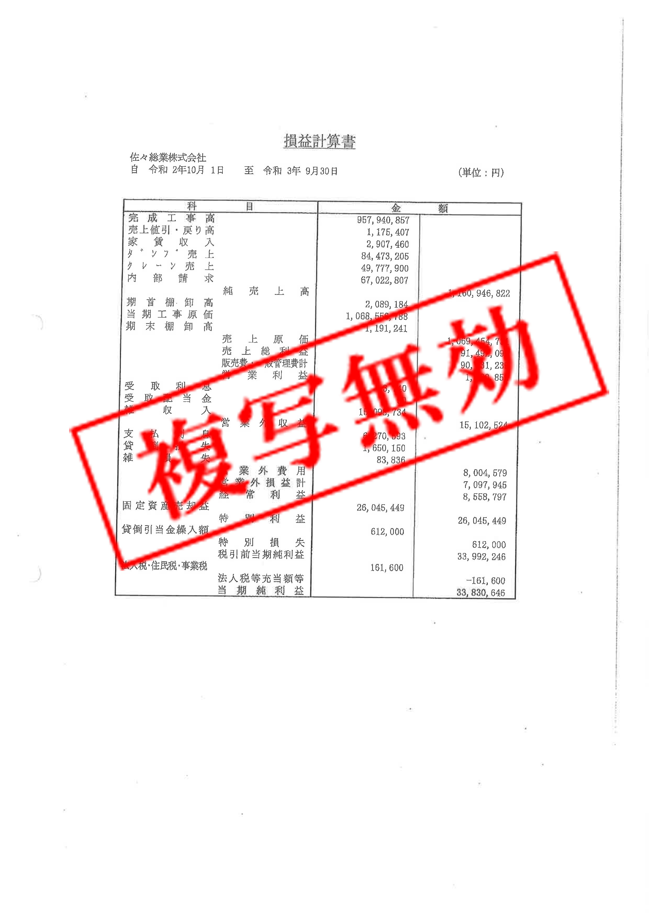 第10期決算報告書